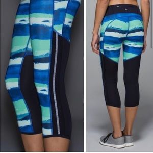 Lululemon Pace Pusher Crop *Full-On Luxtreme